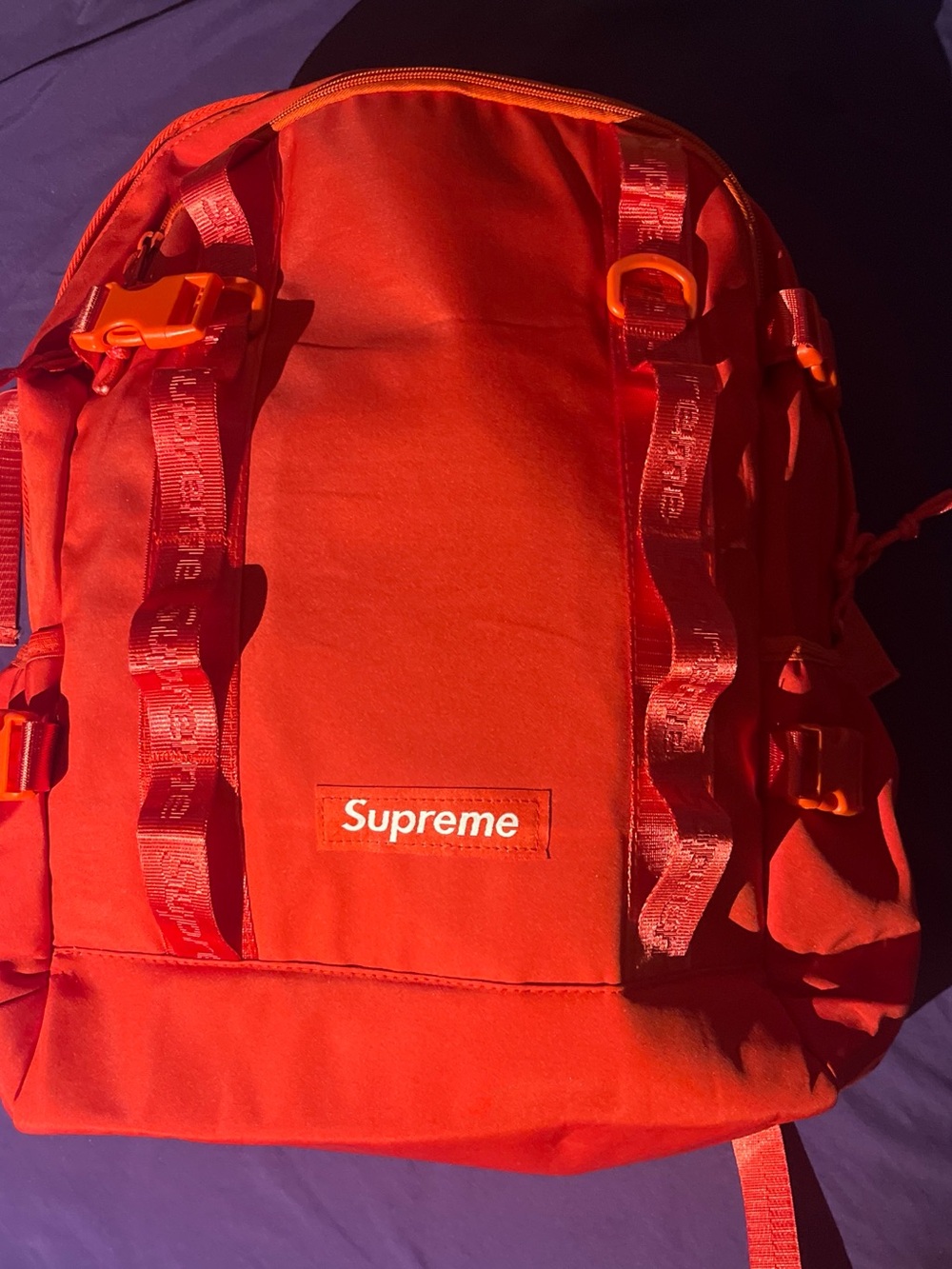 Supreme Red Backpack